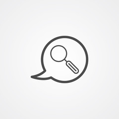 Speech bubble vector icon sign symbol