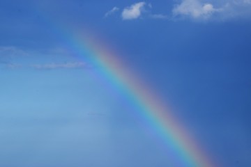 rainbow on the sky