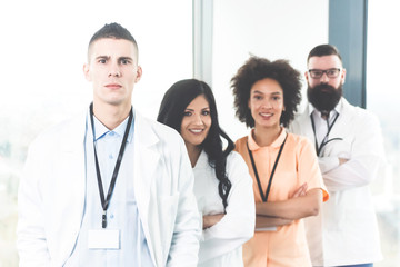 Fototapeta premium Team of doctors posing