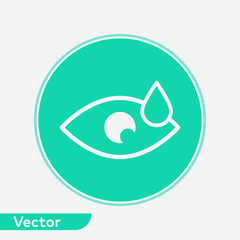 Eye drop vector icon sign symbol