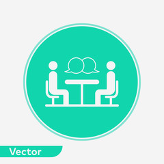 Interview vector icon sign symbol