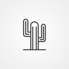 Cactus vector icon sign symbol