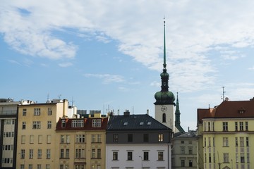 Obraz premium Brno, Czech Republic - Sep 12 2018: Buildings in the center of Brno city. Czech Republic