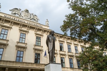 Brno, Czech Republic - Sep 12 2018: Buildings in the center of Brno city. Czech Republic