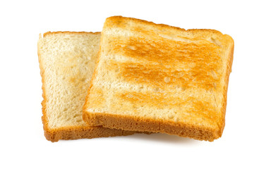 toast isolated on white
