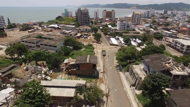 A magnitude 7.8 earthquake struck the Ecuadorian coast on April 16, 2016, leaving behind death and massive destruction in Bahia de Caraquez, Canoa, Pedernales, Chone, Rocafuerte, Portoviejo, Manta, an
