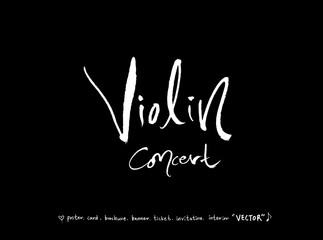 음악회 포스터 / 손으로 그린 음악 일러스트