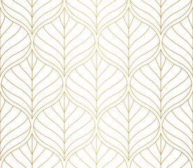 Geometric leaves vector seamless pattern. Abstract vector texture. Leaf background.