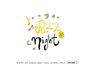 음악회 포스터 / 손으로 그린 음악 일러스트