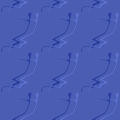 Seamless pattern background of multicolored lines with scribbler.