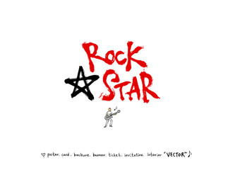 음악회 포스터 / 손으로 그린 음악 일러스트