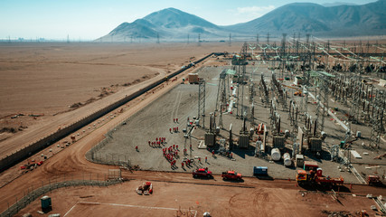 Torres alta tensión Antofagasta Chile