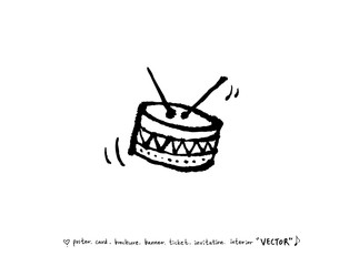 음악회 포스터 / 손으로 그린 음악 일러스트