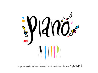 음악회 포스터 / 손으로 그린 음악 일러스트