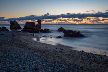 ruins of old war fort in Liepaja, Latvia