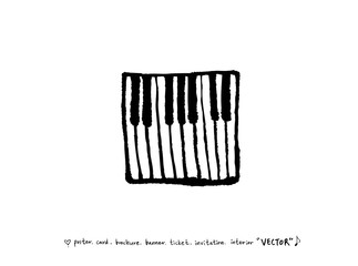 음악회 포스터 / 손으로 그린 음악 일러스트