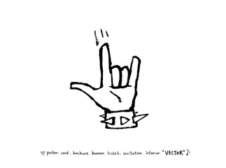 음악회 포스터 / 손으로 그린 음악 일러스트