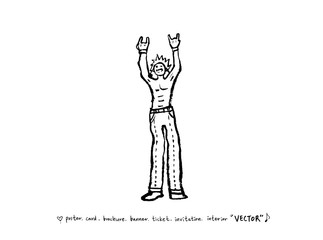 음악회 포스터 / 손으로 그린 음악 일러스트