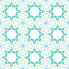 Seamless abstract pattern background with a variety of colored circles.