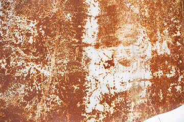old painted rusted iron sheet