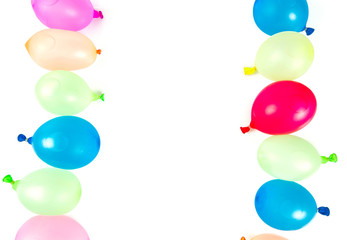 water balloons isolated on white