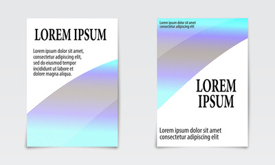 Cover set abstract design. Liquid wave background. Flow shapes vector.