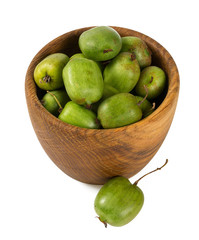 actinidia isolated on white