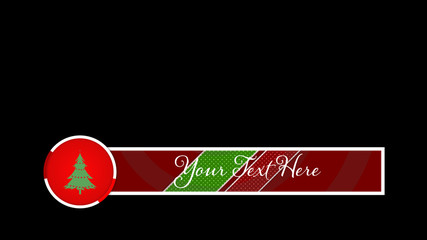 Christmas Strips Lower Third