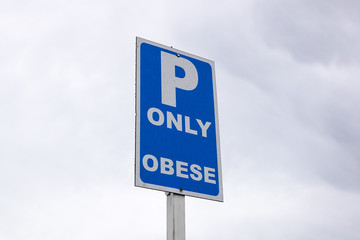 Parking signal . parking signal reserved for certain categories