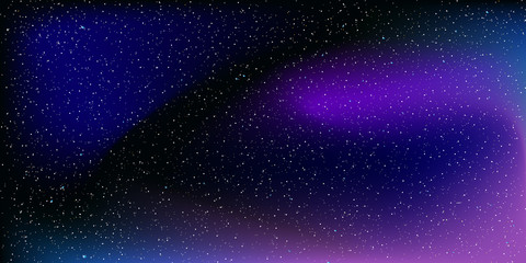 Space Stars Background. Vector Illustration of The Night Sky.