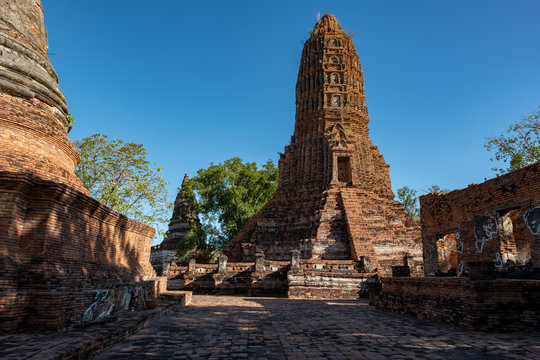 Old temple in Thailand (Worachet temple Ayutthaya)