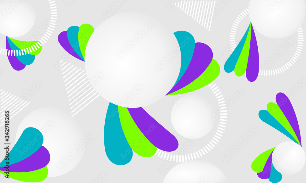 Aufkleber vector modern abstract background with multicolored shapes.