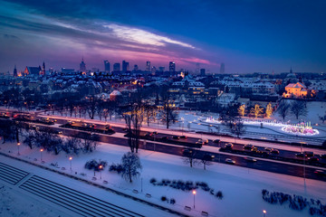 Zimowa Warszawa