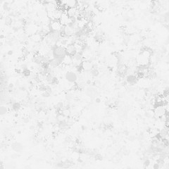 Gray paint splatter effect texture on white paper background. Artistic backdrop. Different paint drops. © artistmef