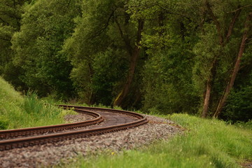 Train track in germany.2017,detail,