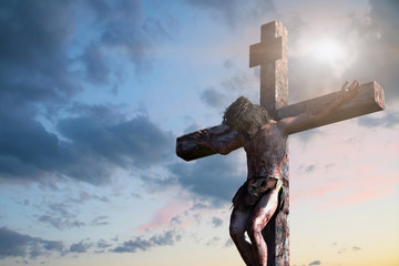 Obraz premium Jesus Christ on the cross, 3d render