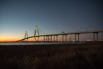 Fototapeta na wymiar Arthur Ravenel Bridge Charleston SC