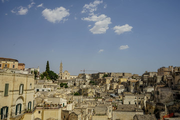 Fototapeta na wymiar View on the Matera 