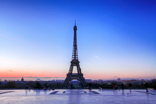 Sunrise over Eiffel Tower, Paris