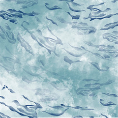 Blue Light Wave Abstract Background Clouds effect