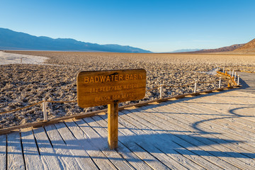 Badwater Basin at Sunset