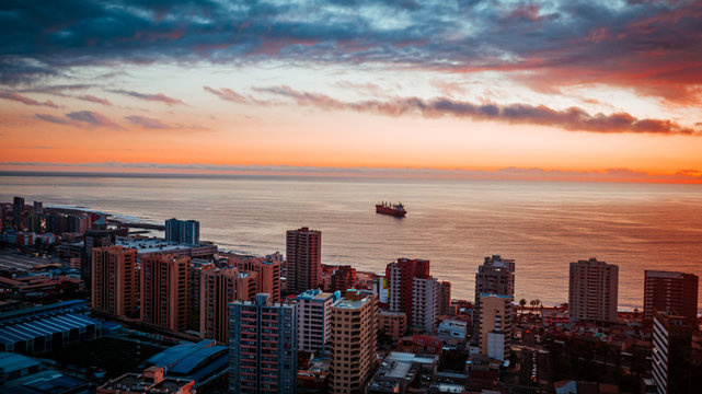Atardecer naranja