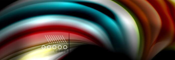 Color flow poster. Wave Liquid shape color background. Art design for your design