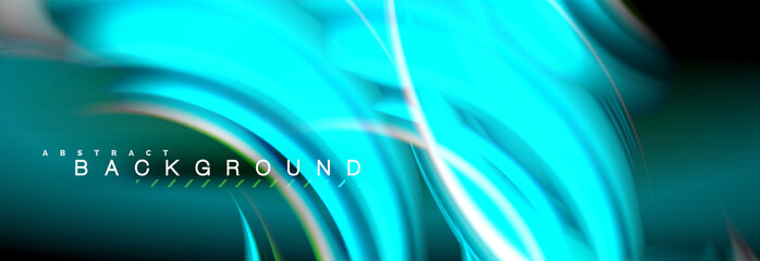 Blurred fluid colors background, abstract waves lines, mixing colours with light effects on light backdrop. Vector artistic illustration for presentation, app wallpaper, banner or posters