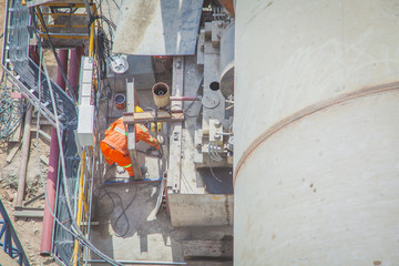 factory, factory work, cement factory