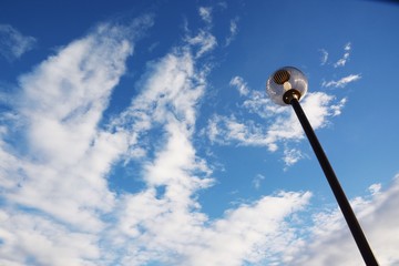 Blue sky and white clouds