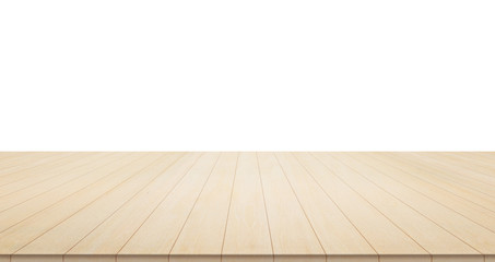 Empty wood table for mockup