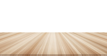 Empty wood table for mockup