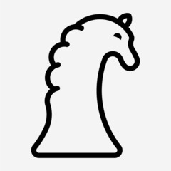 Outline intellectual game pixel perfect vector icon