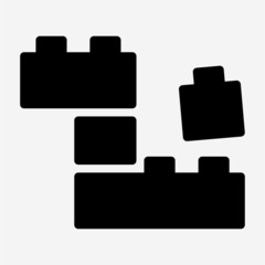 Glyph Bricks pixel perfect vector icon